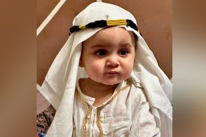Muhammad Mustafa Son of Muhammad Shahan preparing to perform Umrah with his parents