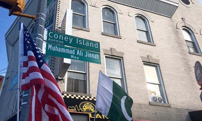 Muhammad Ali Jinnah Way, an avenue named to Quaid-e-Azam in the US city of New York