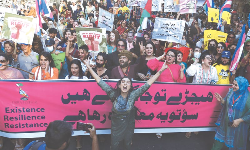 Members of the transgender community hold a walk in Karachi (FILE PHOTO 2023) Members of the transgender community hold a walk in Karachi (FILE PHOTO 2023)
