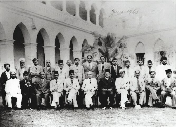 Quaid-i-Azam Mohammad Ali Jinnah at Sindh Madressah (Sindh Madressatul Islam University), Karachi | Courtesy the writer