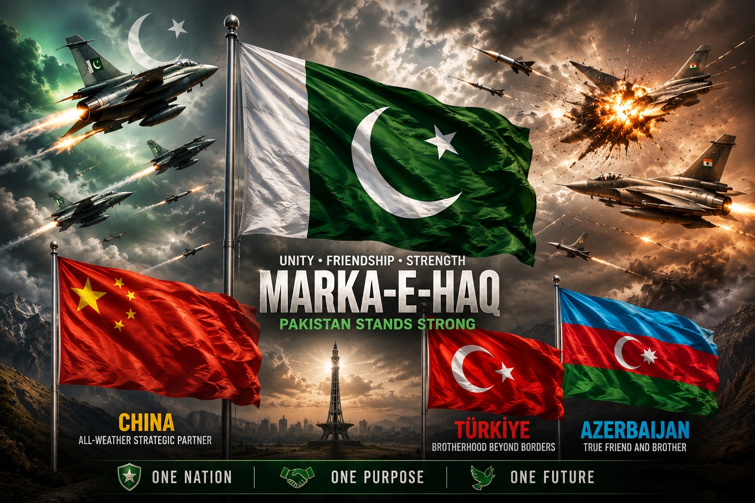 Marka e Haq Pakistan Three Diplomatic Allies